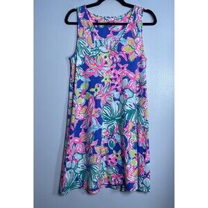 LILLY PULITZER Blythe Dress‎ Small Casa Azul Multicolor Floral Tropical Beach